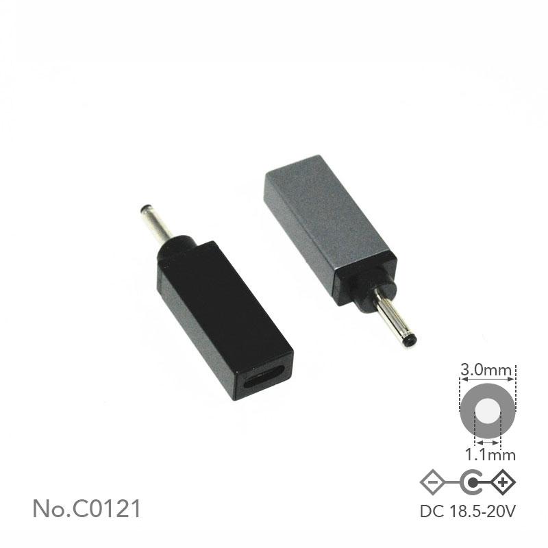 USB-C-zu-DC-Adapterspitze L 3,0 x 1,1 mm 